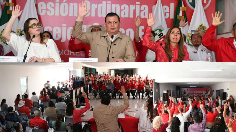 Consejo Político del PRI aprueba método de renovación de la dirigencia estatal 