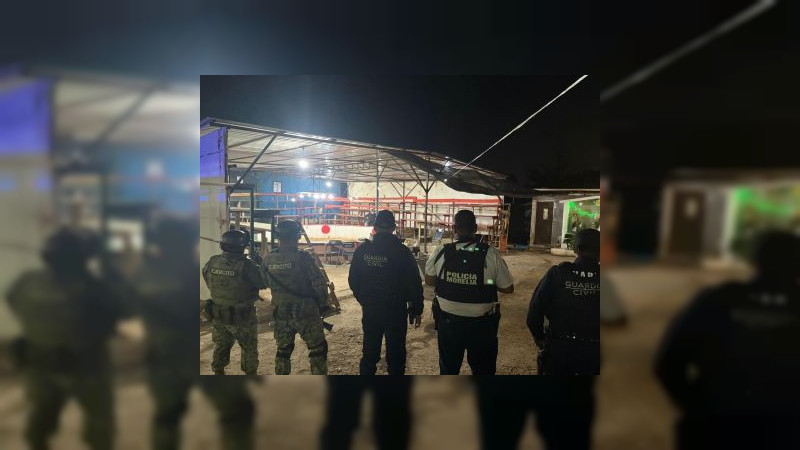 Por denuncia anónima fue desactivado palenque clandestino al sur de Morelia, Michoacán 