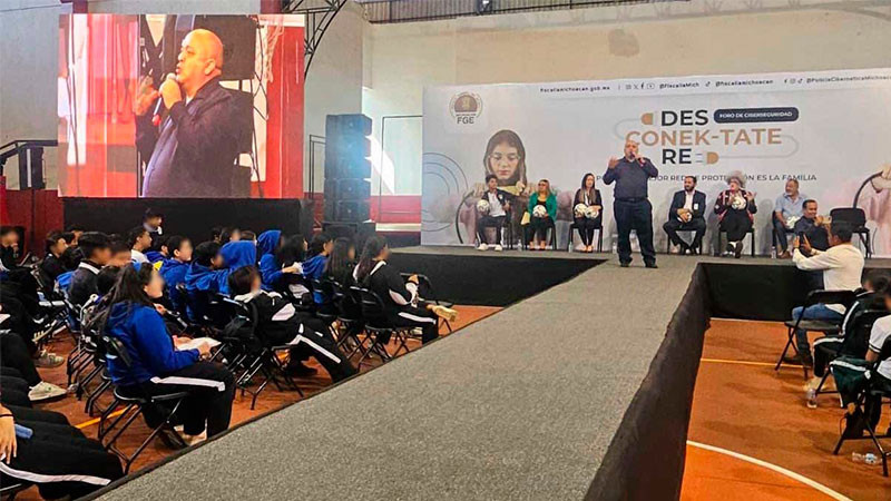 La FGE de Michoacán refuerza la seguridad virtual y la prevención de delitos cibernéticos con los foros “DESKONEK-TATE y REKONEK-TATE” 