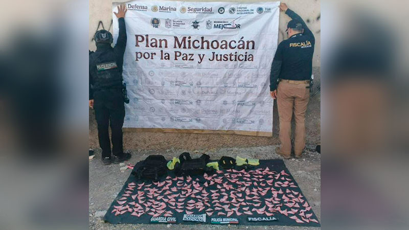 En Zamora, Michoacán: Aseguran 270 dosis de estupefacientes 