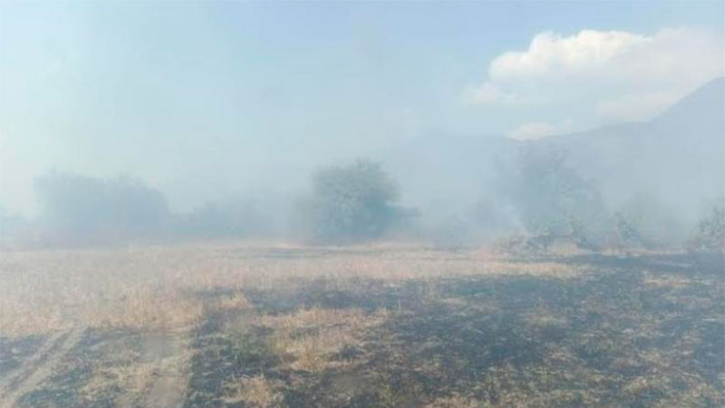 Hombre fallece durante incendio forestal en la comunidad de Santiago Tezontlale en Ajacuba, Hidalgo 
