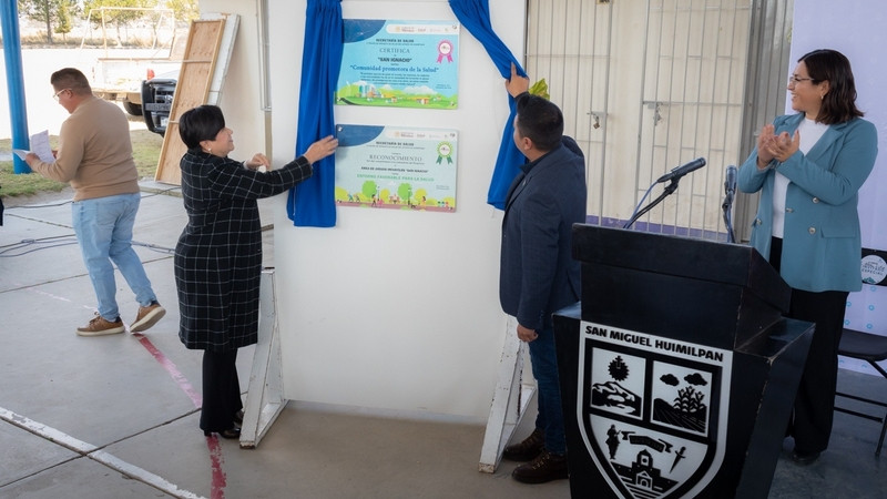 Certifica SESA como Comunidad Promotora de la Salud a San Ignacio en Querétaro 