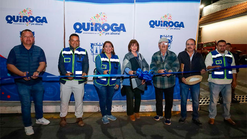 Quiroga avanza con más de 100 nuevas luminarias que brindan mayor seguridad a las familias, Alma Mireya González inaugura nuevas luminarias 
