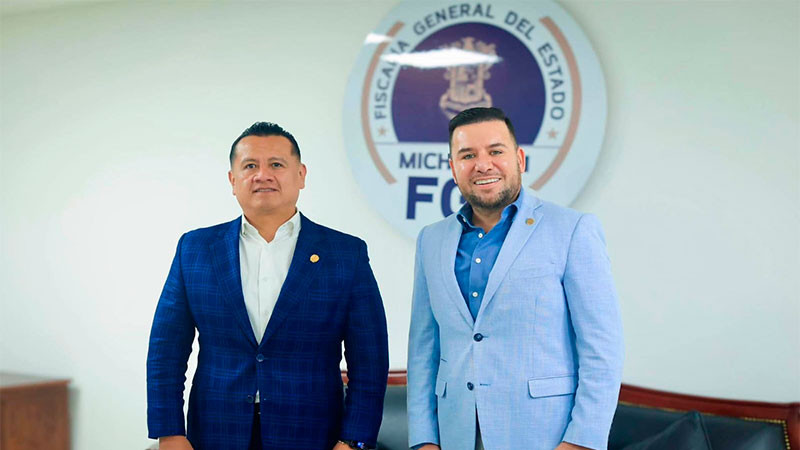 Busca Reyes Galindo mayor coordinación con la FGE para impulsar la justicia, la paz y el estado de Derecho en Michoacán 