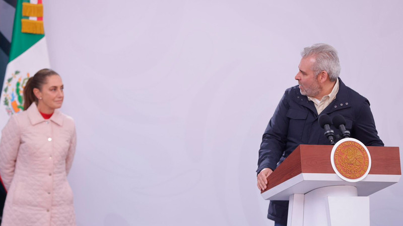 Reconoce Bedolla respaldo de Sheinbaum al estado con el Plan Michoacán por la Paz y la Justicia 