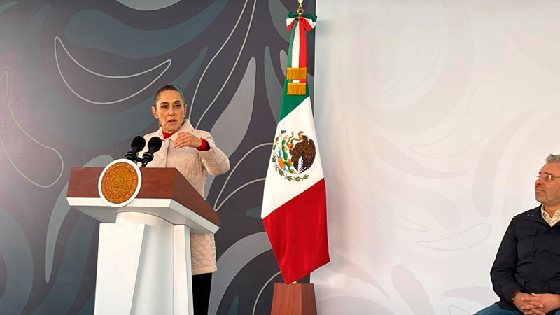 En su momento iremos a Uruapan, promete Sheinbaum 