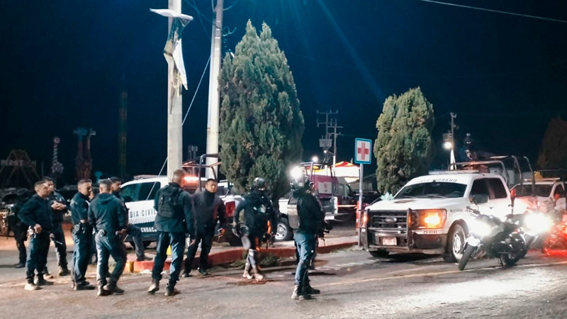En Salvador Escalante, Michoacán, atacan a tiros a policías Municipales 