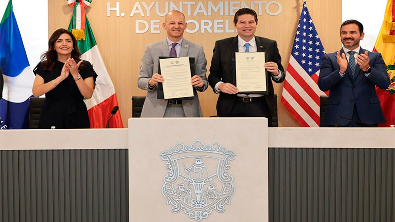Morelia y Sacramento, firman hermanamiento; fortalecen lazos de amistad y cooperación 