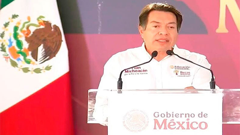 Michoacán, el único estado que cuenta con becas desde la primaria, para que nadie se quede sin estudiar: Mario Delgado  