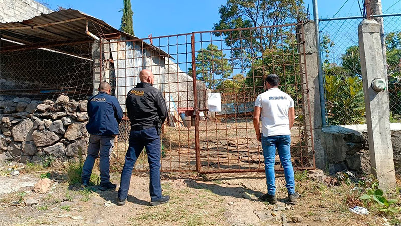 Tras cateo en la colonia La Charanda de Uruapan, Michoacán, aseguran sustancias ilícitas, arma de fuego y una motocicleta; hay un detenido 