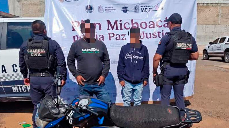 En Zamora, Michoacán detienen a tres en posesión de estupefacientes; hay un menor de edad 