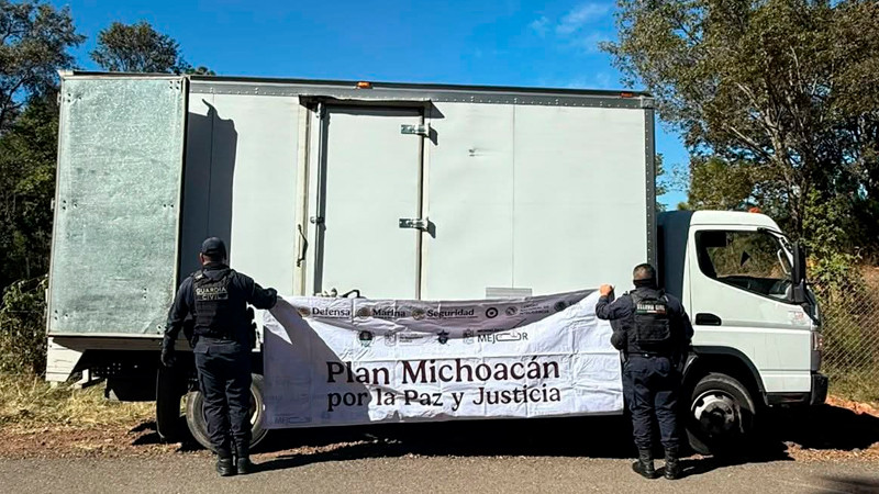 Recupera la GC camión robado en Madero, a Michoacán 