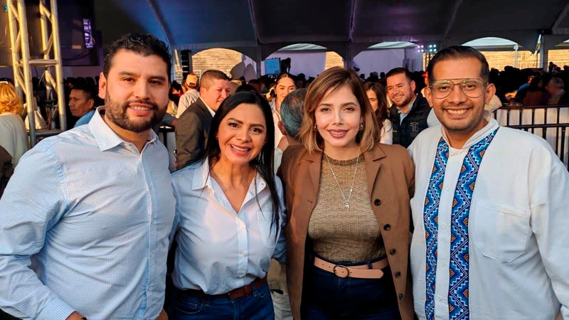 Araceli Saucedo reconoce el respaldo federal a Michoacán durante visita presidencial a Morelia 