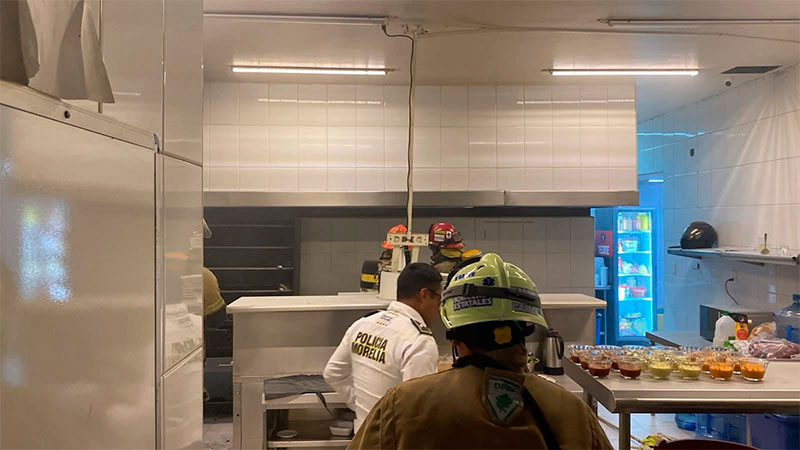Se registra incendio en la cocina del Hotel Alameda de Morelia, Michoacán; solo hubo daños materiales  