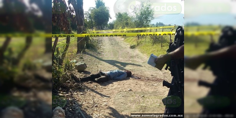 Asesinan a campesino en Buenavista, Michoacán 