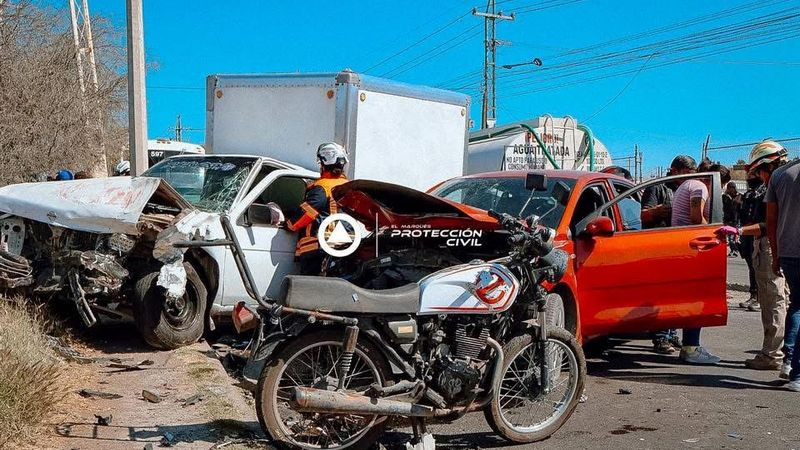 Aparatoso accidente en la carretera a Tequisquiapan en El Maequés, Querétaro 