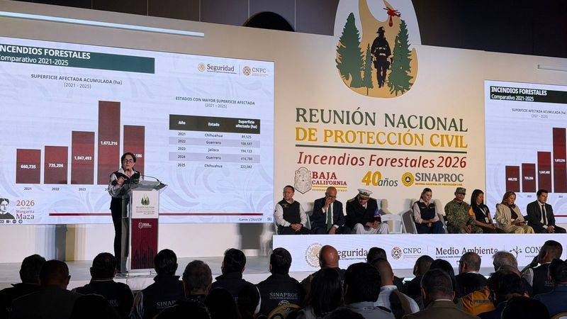 Inauguran Reunión Nacional de Protección Civil de Incendios Forestales 2026 en Baja California 