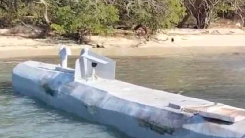 EEUU y Colombia capturan submarino con más de 10 toneladas de estupefacientes; hay  4 detenidos 