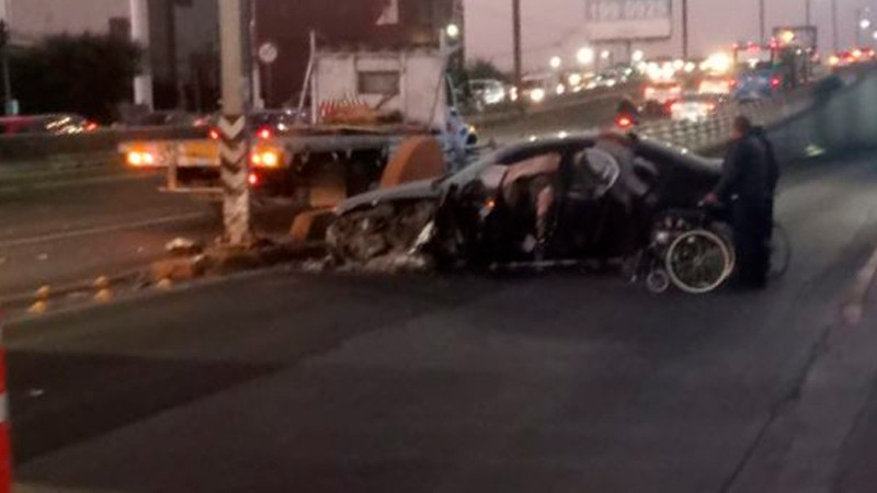 Una lesionada en aparatoso choque, en Paseo Constituyentes, en Querétaro capital 