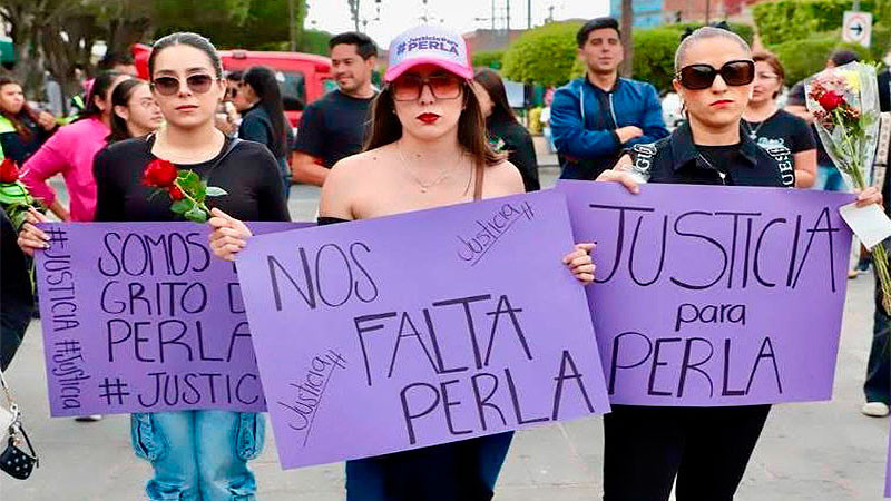 "Es por ella que gritamos hasta el cielo"; a un año del feminicidio de Perla 
