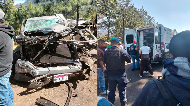 Choque vehicular en Uruapan, Michoacán, deja un herido grave 