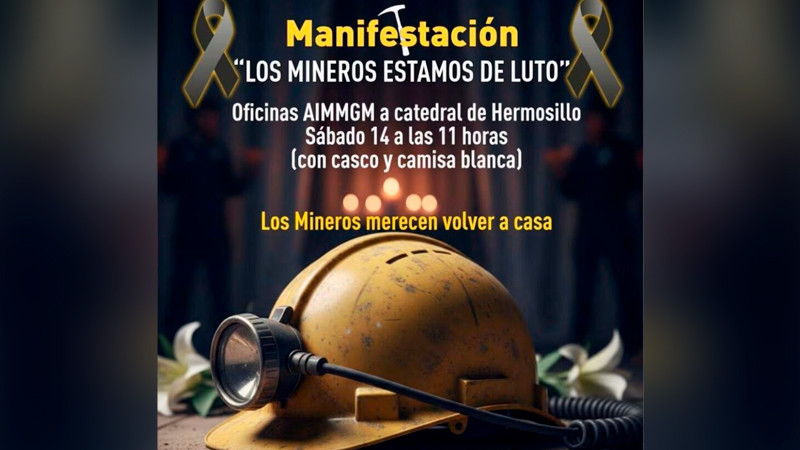 Convocan a marcha por secuestro y asesinato de mineros en Sinaloa 