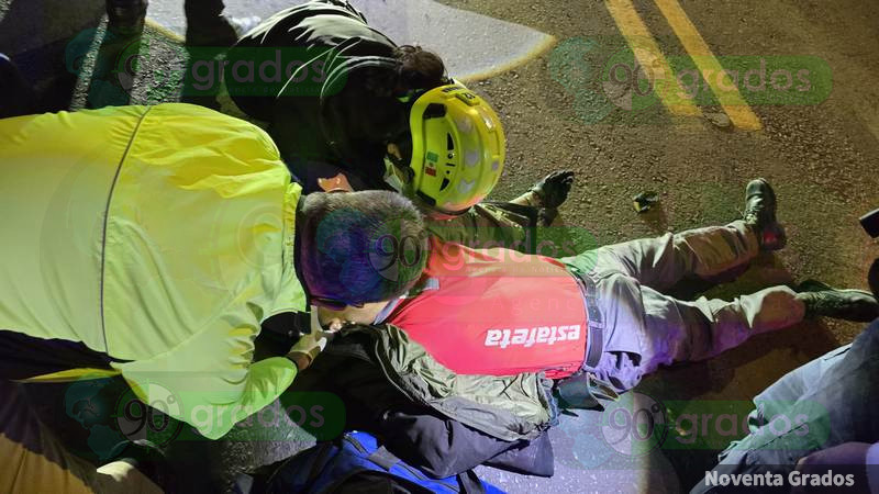 Motociclista resulta herido tras ser arrollado por camioneta fantasma en Zamora, Michoacán