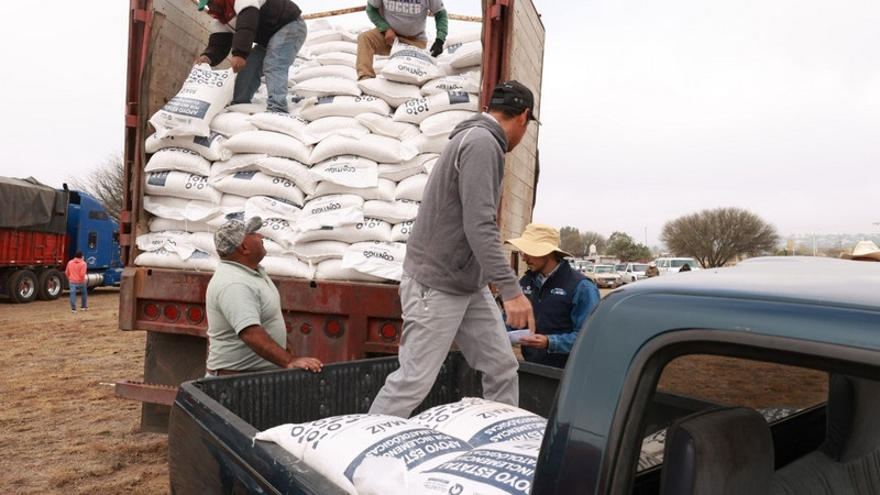 Apoya SEDEA a productores de Cadereyta con maíz para consumo humano 