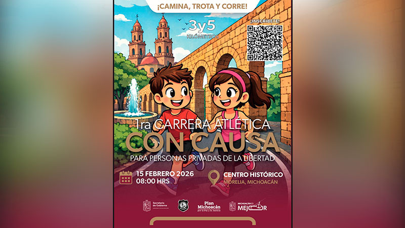 Corre con causa; Sistema Penitenciario promueve carrera a favor de personas privadas de la libertad 