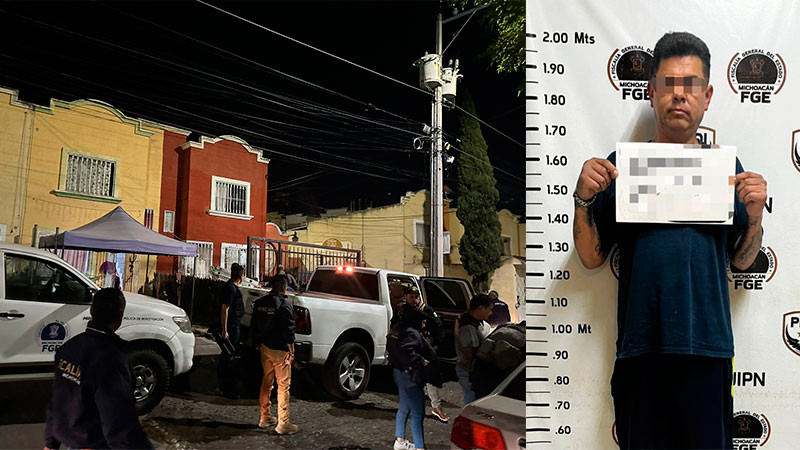 Participa la Policía Morelia en cateo; se detuvo a un hombre en la colonia Justo Mendoza 