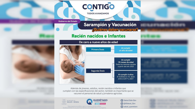 Fortalece Secretaría de Salud acciones interinstitucionales para la prevención del sarampión 