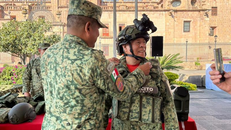 Muestran trabajos del Ejército Mexicano a morelianos 