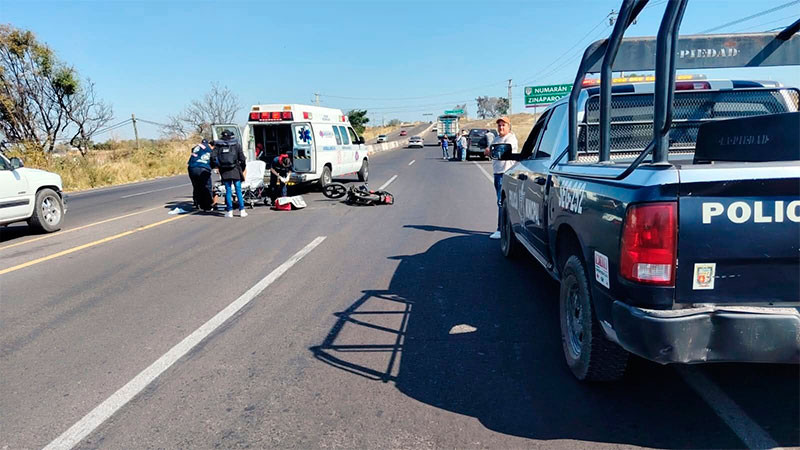 Motociclista queda herido tras accidente en La Piedad, Michoacán  