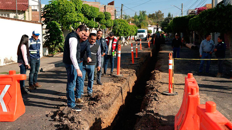 Invierte Gobierno de Alfonso Martínez 130 millones de pesos en obras hídricas en Morelia  