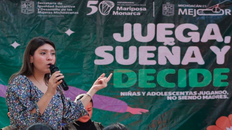 Michoacán consolida reducción del 29 % en embarazo adolescente: Seimujer 