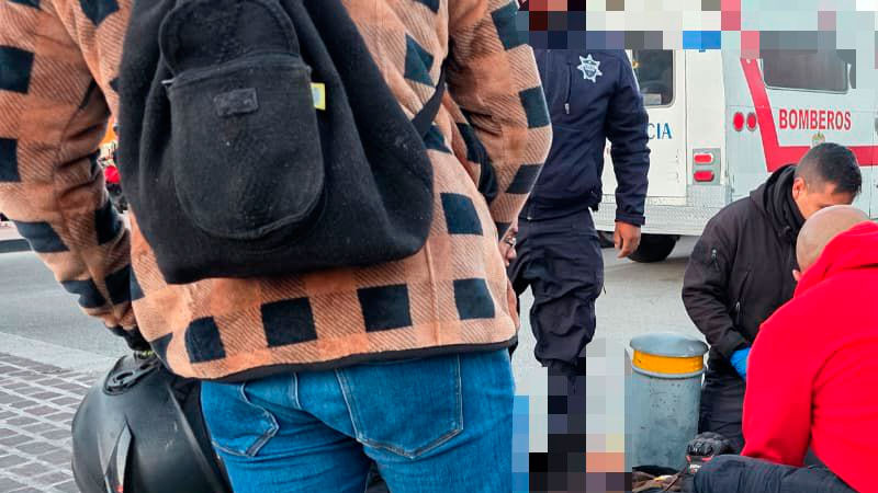 En Zitácuaro, Michoacán motociclista resulta herido en accidente vehicular  