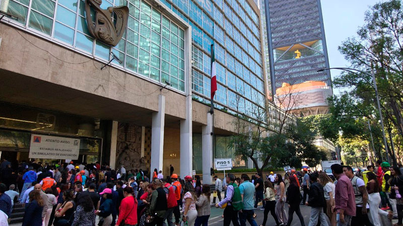 Primer simulacro metropolitano de 2026 contó con  poca participación civil  