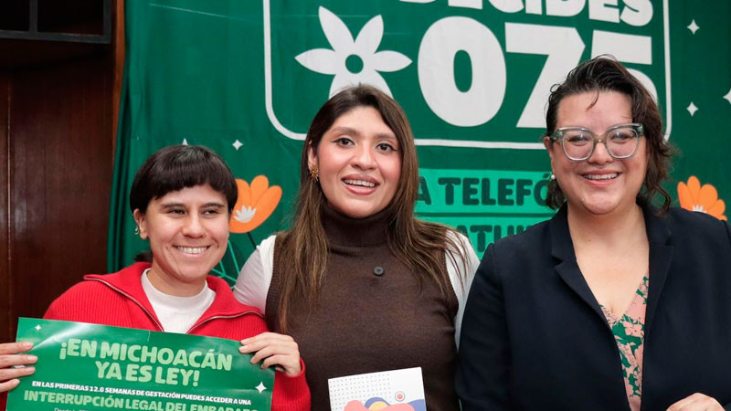 Justicia reproductiva para todas; Michoacán es hoy el lugar más seguro para decidir 