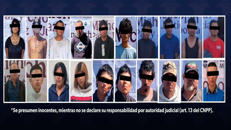 En la última semana la GC detiene a 20 personas con diversas cantidades de estupefacientes 