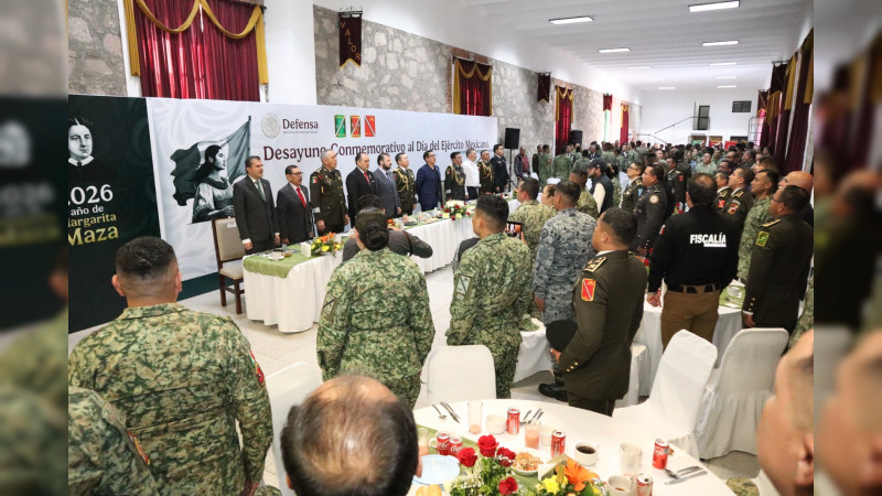 Conmemoran en Morelia el 113 Aniversario del Ejército Mexicano 