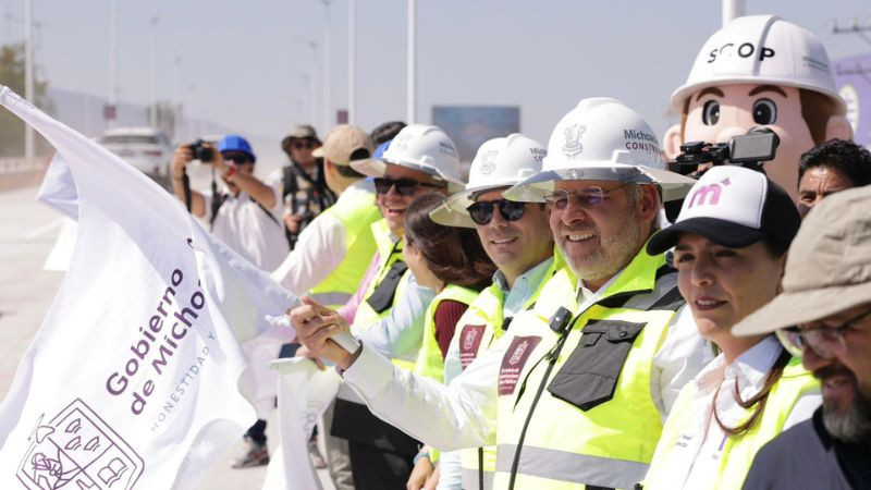 Tras 5 meses de construcción, abre Bedolla circulación en puente norte del distribuidor Eréndira 