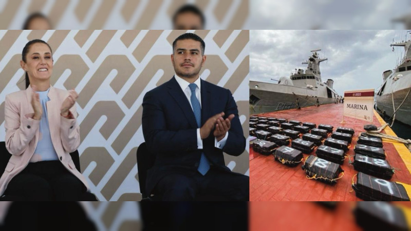 Puño de hierro en altamar: Sheinbaum y Harfuch asestan golpes históricos al tráfico de estupefacientes desde el Pacífico mexicano; 50 toneladas aseguradas 