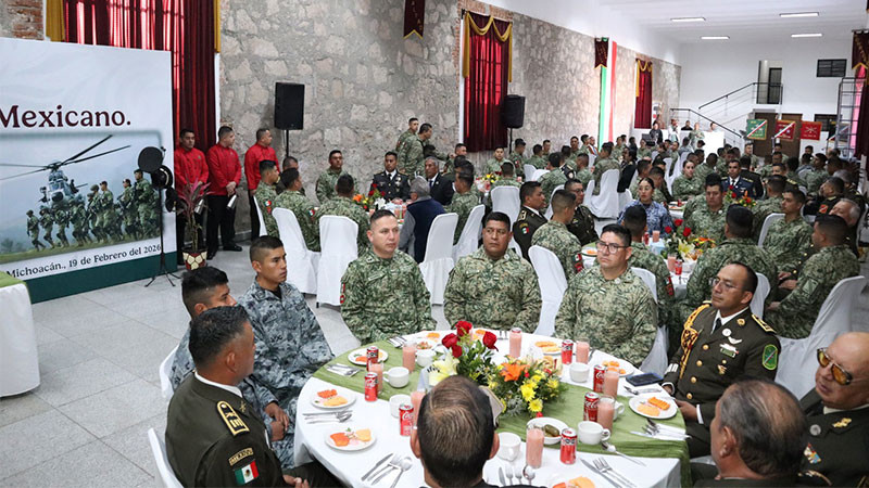 Conmemoran el 113 aniversario del Ejército Mexicano en Morelia, Michoacán  