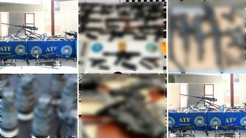 EEUU decomisa más de 4 mil armas y casi 650 mil municiones que tenían México como destino 