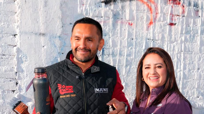 Gladyz Butanda y Abraham Carro lanzan jornada de recuperación de espacios en Michoacán 