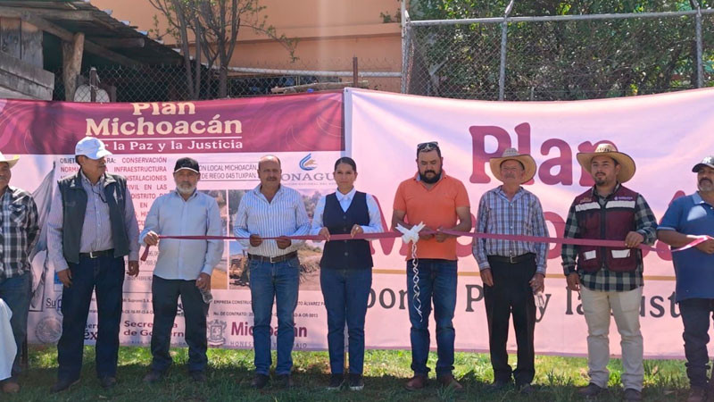 Conagua rehabilita infraestructura de riego en 6 municipios del oriente michoacano 