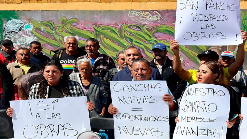 Vecinos de San Francisquito se manifiestan a favor de obras en el barrio  