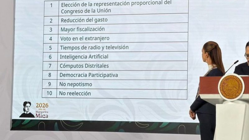 Dan a conocer puntos clave de la reforma electoral 