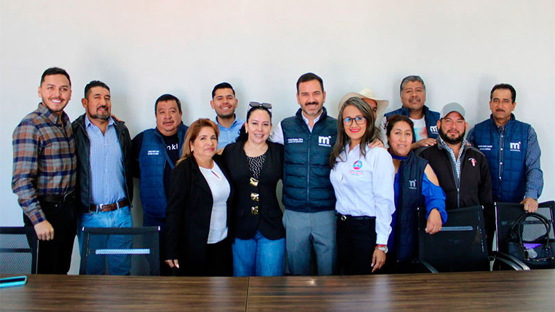 Diálogo que da resultados; Yankel Benítez refuerza la coordinación con jefes de tenencia de Morelia 