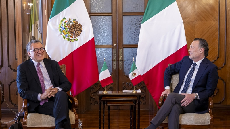 Se reúne gobernador de Querétaro con el Embajador de Italia en México 